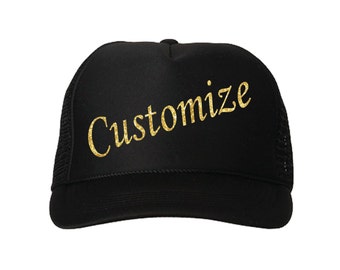 Custom trucker hat/ Solid Color trucker hat / baseball hat / custom gifts / gifts for her