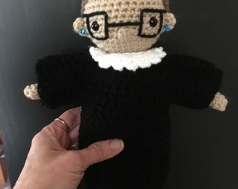ruth bader ginsburg crochet doll