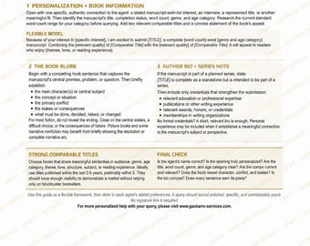 The Successful Query Letter One-Sheet