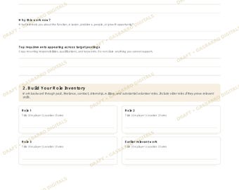 Resume Content Brainstorming Workbook