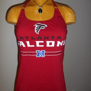 Atlanta Falcons halter top Reconstructed DIY Football