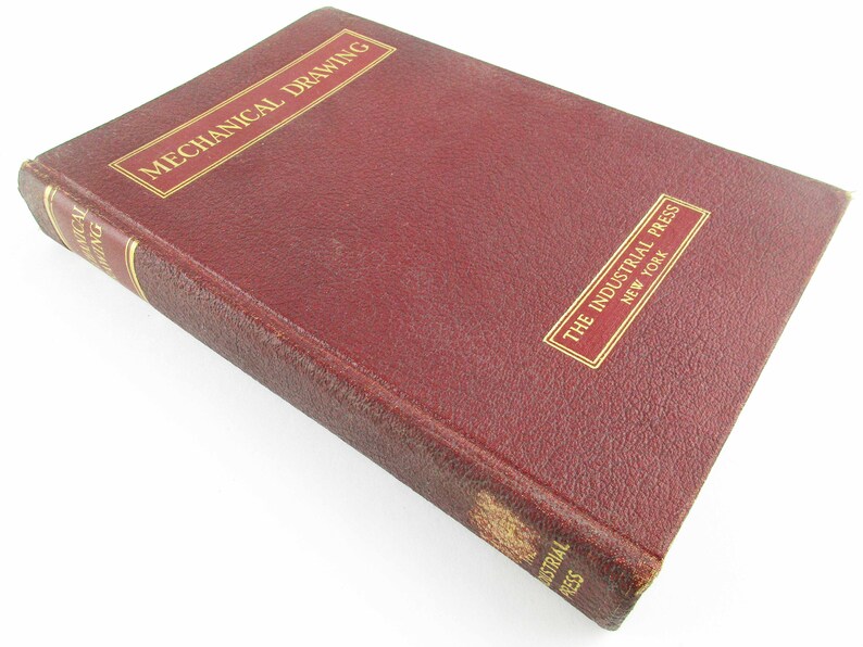 /'Mechanical Drawing/' Text From 1931 Machinists Display or Use Architects Vintage Collectors Vintage Drafting Engineering