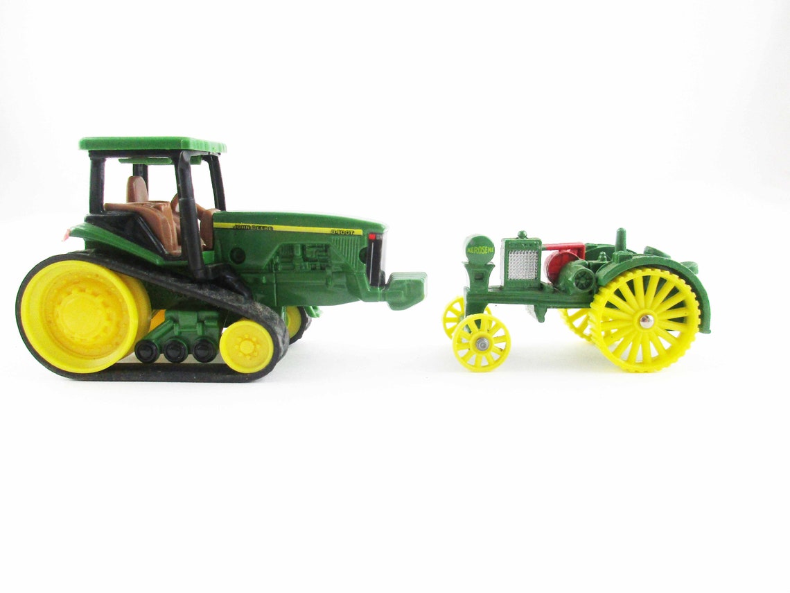 Dos John Deere Tractor Miniatures Escala 164 Etsy