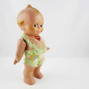 Vintage Hard Composite &#39;Kewpie&#39; Doll - Rose O&#39;Neill Original - Blue Wings and Starfish Hands - 1916-1930 Doll - Kewpie Collector Doll - 12&quot;