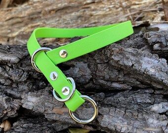 Collare antiscivolo in biothane da 3/4" in verde mela