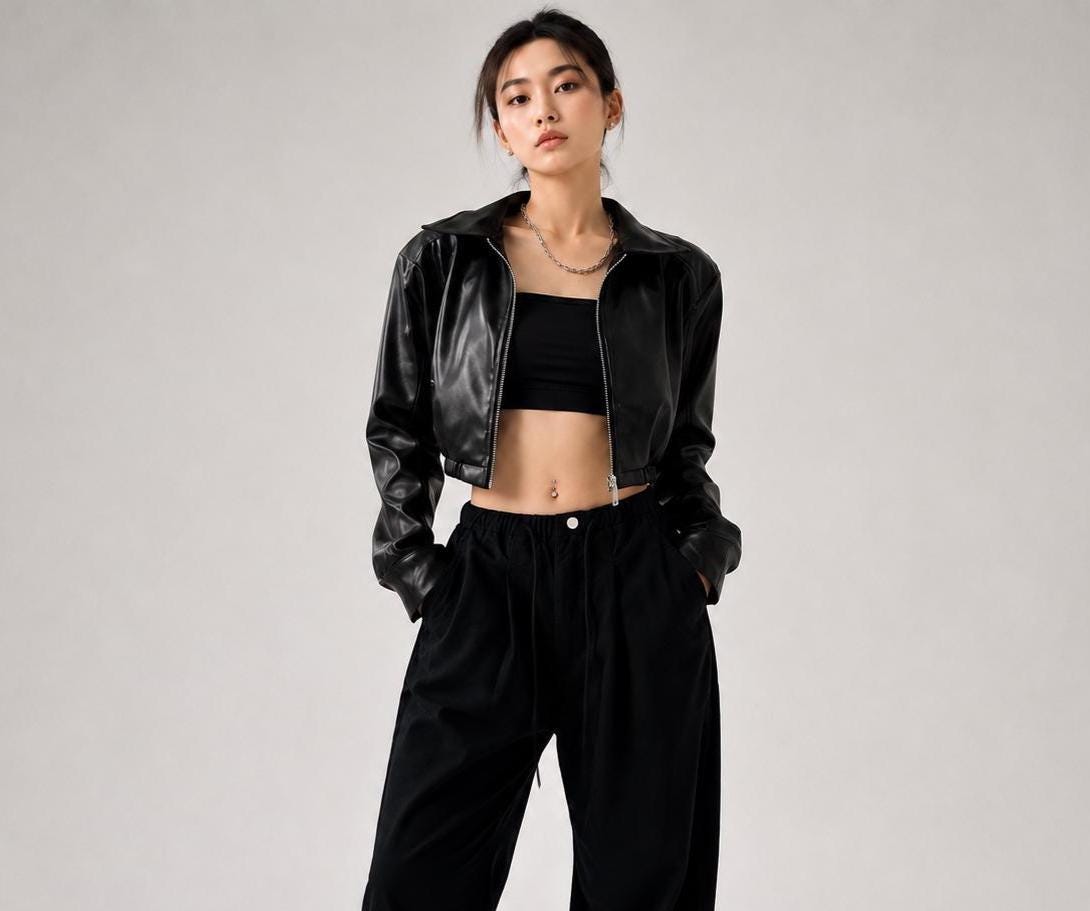 Y2k leather jacket - Etsy 日本