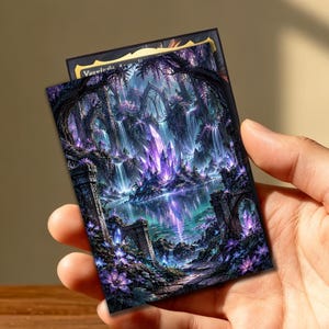 MTG Card Sleeves, TCG Card Protector, Card Sleeves，Commander Deck Accessories，Crystal Forest Lake