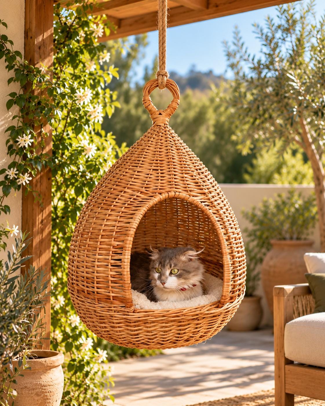 籐製の猫の家 - Etsy 日本