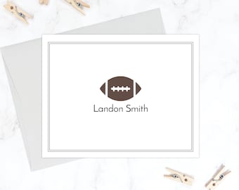 Football Stationery Set for Kids | Football Stationary Set for Boys | Football Folding Note Cards | Football Folded Thank You Cards for Boys