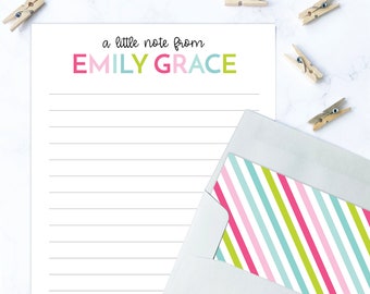 kids letter writing set