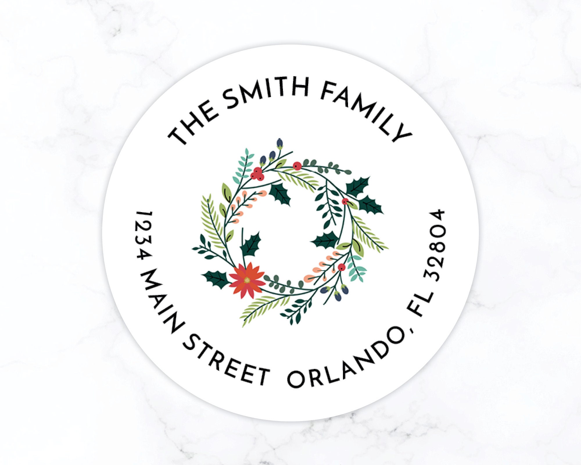 150 Personalized Return Address Labels - Primitive Country Teapots Design