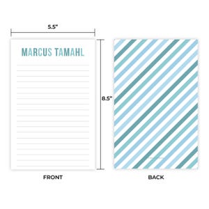 Kids Letter Writing Set | Kids Stationery Set | Boys Stationary Set | Blue Stripe Green Lined Paper for Boy | Camp Letters Pen Pal Set image 3