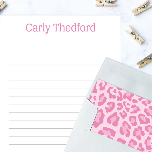 Lined Stationery - Etsy