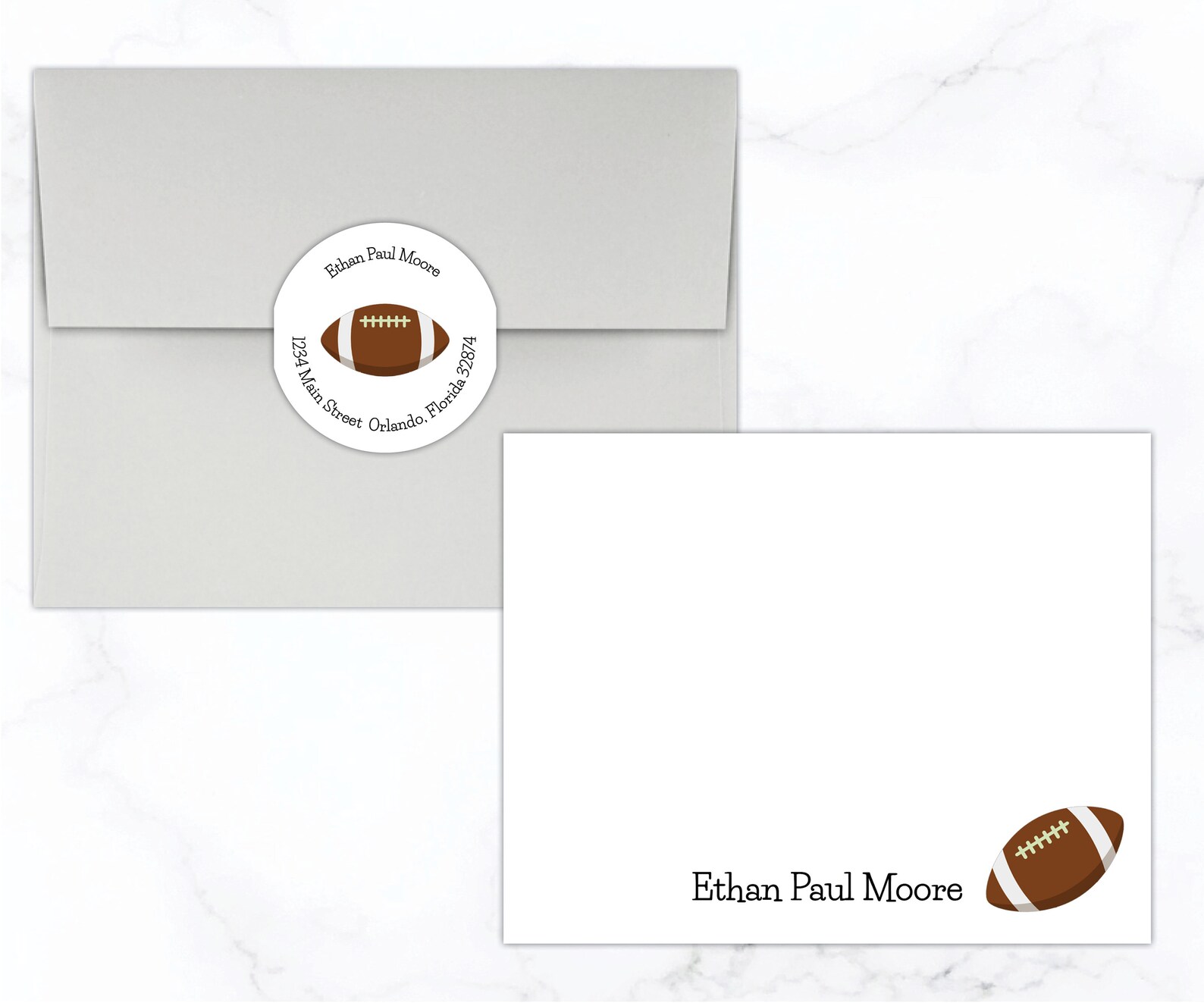 Football Stationery Set Football Stationary Set Etsy
