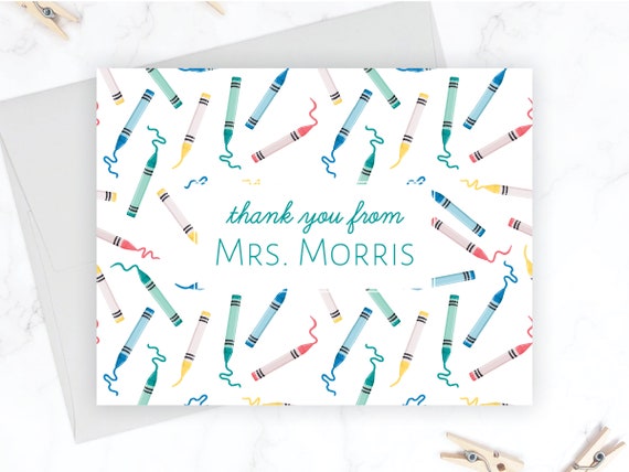 Personalized Teacher Note Cards | Teacher Stationery Set | Teacher Stationary | Teacher Thank You Card | Folding Note Card Note from Teacher