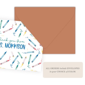 Personalized Teacher Note Cards | Stationery Set | Teacher Thank You Cards | Folding Note Cards bild 3
