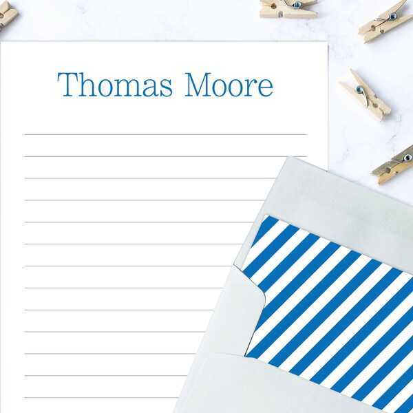 Lined Stationery - Etsy