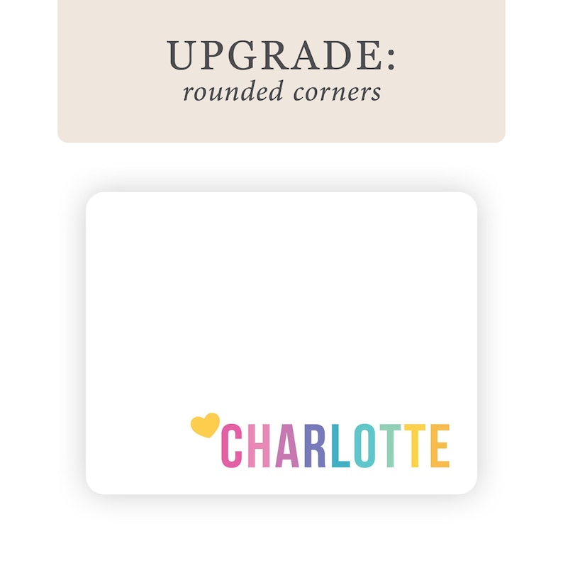 Bright and Colorful Kids Stationery Set | Kids Stationary Set for Girls | Rainbow Personalized Flat Note Cards | Thank You Cards Charlotte imagem 6