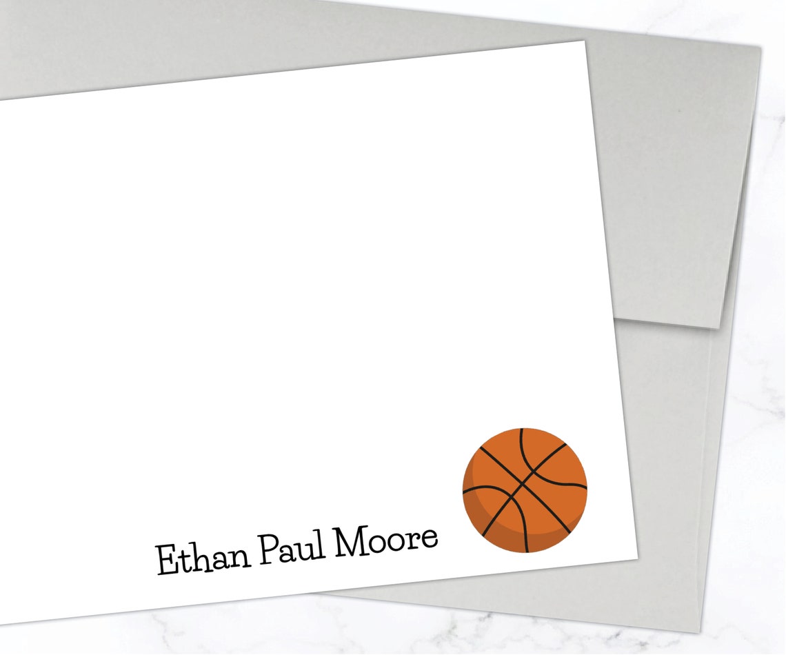 Basketball Stationery Set Basketball Stationary Set Etsy