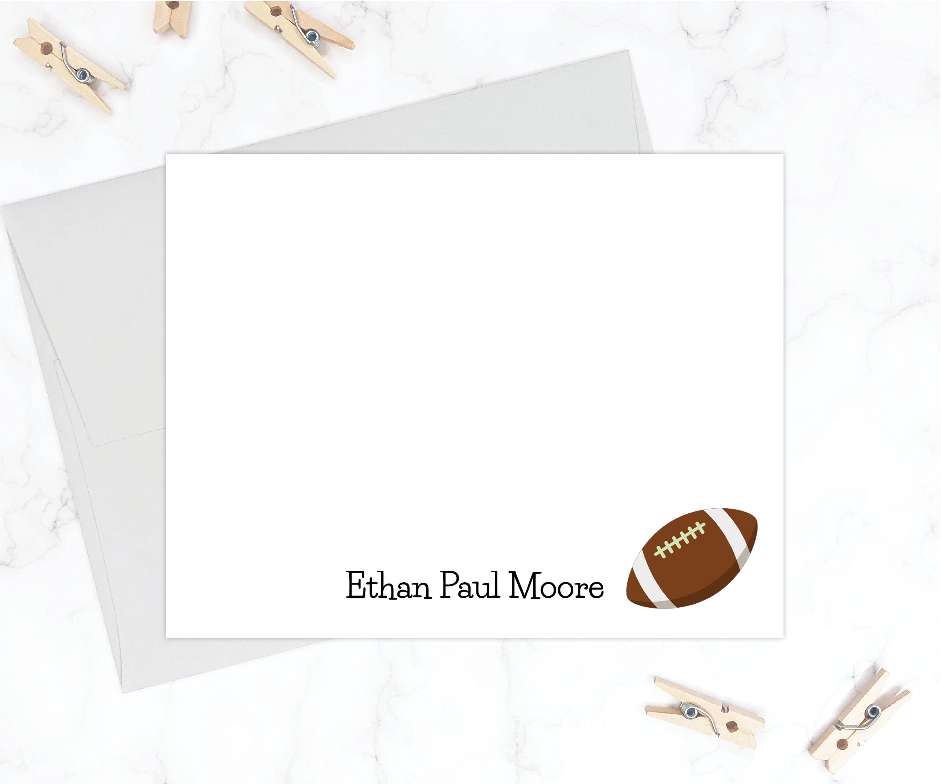 Football Stationery Set Football Stationary Set Etsy