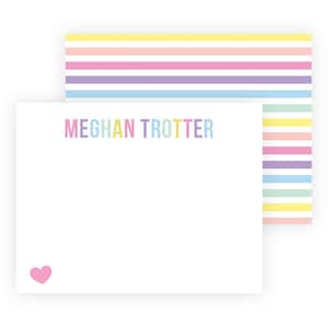 Kids Stationery Set | Kids Stationary Set | Girls Stationary Flat Note Cards | Girls Thank You Cards Personalized Gift Idea for Girls