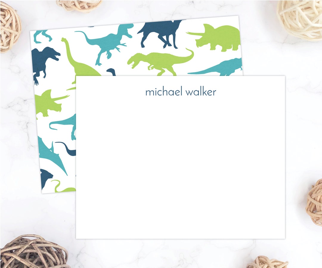Dinosaur Stationery Set Dinosaur Stationary Set Etsy