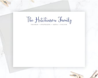 Family Stationery Set | Family Stationary Set | Personalized Family Note Cards | Custom Thank You Cards | Wedding Thank You Cards Baby 0033