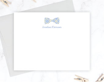 Bowtie Stationery Set | Bowtie Stationary Set | Personalized Flat Note Cards | Bowtie Thank You Notes | Baby Boy Stationary Baby Shower 149
