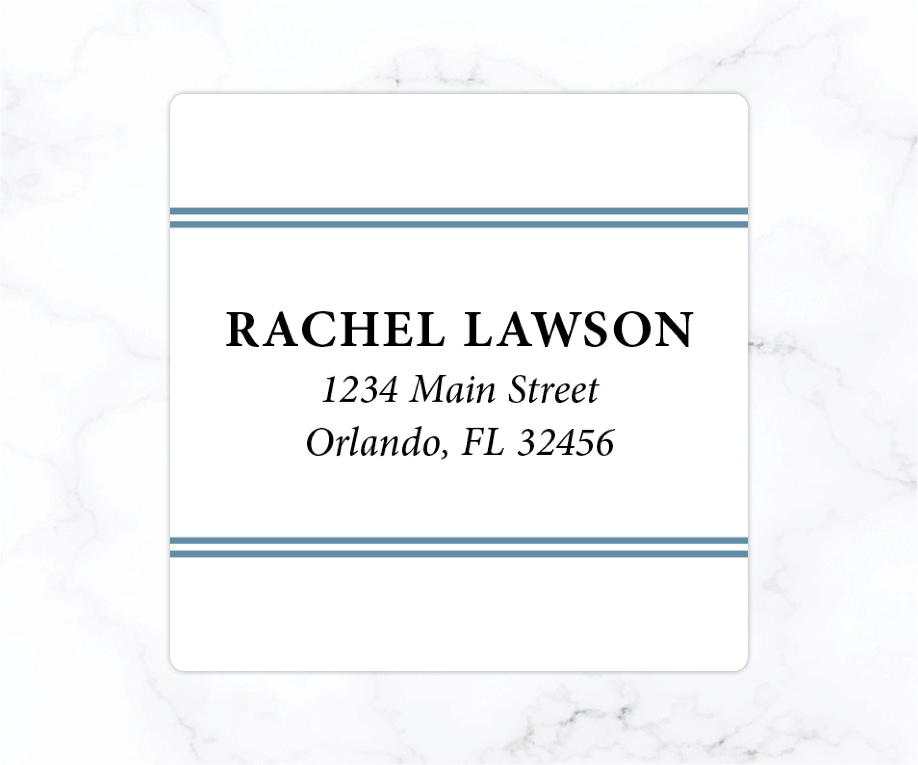 Square Return Address Labels 2 Inch Square Glossy or | Etsy