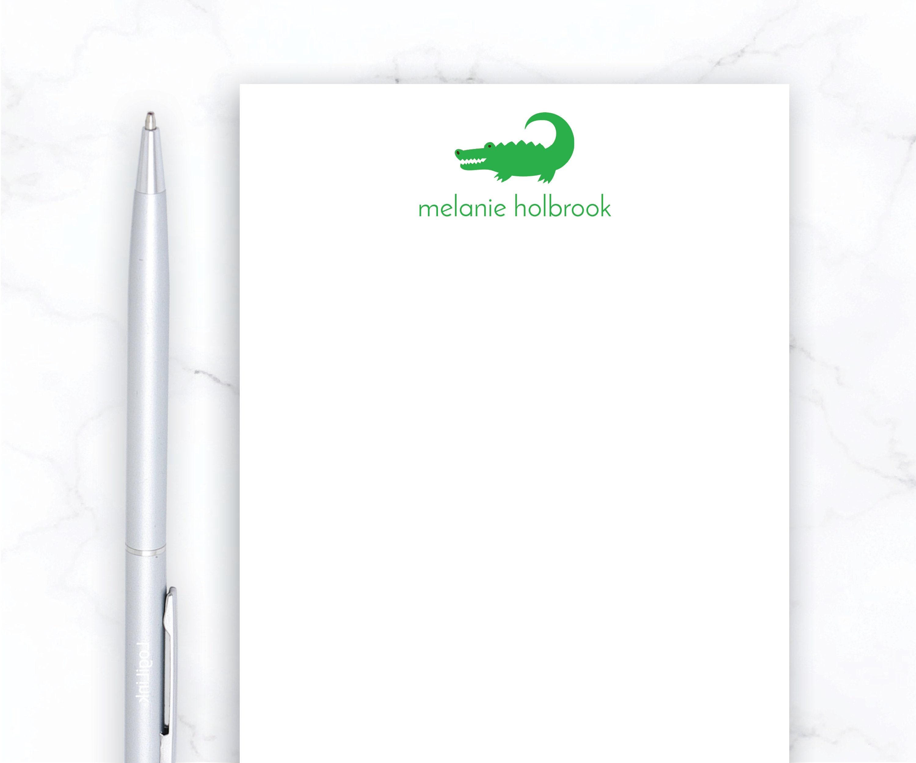Personalized Notepad | 5x7 Notepad Gator | 5.5x8.5 Alligator Florida ...