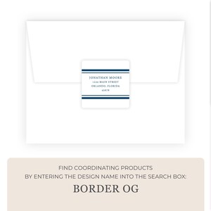 Men's Stationery Set | Men's Stationary Set | Men's Flat Note Cards for Boys | Masculine Simple Navy Blue Business Husband Gift Bild 6