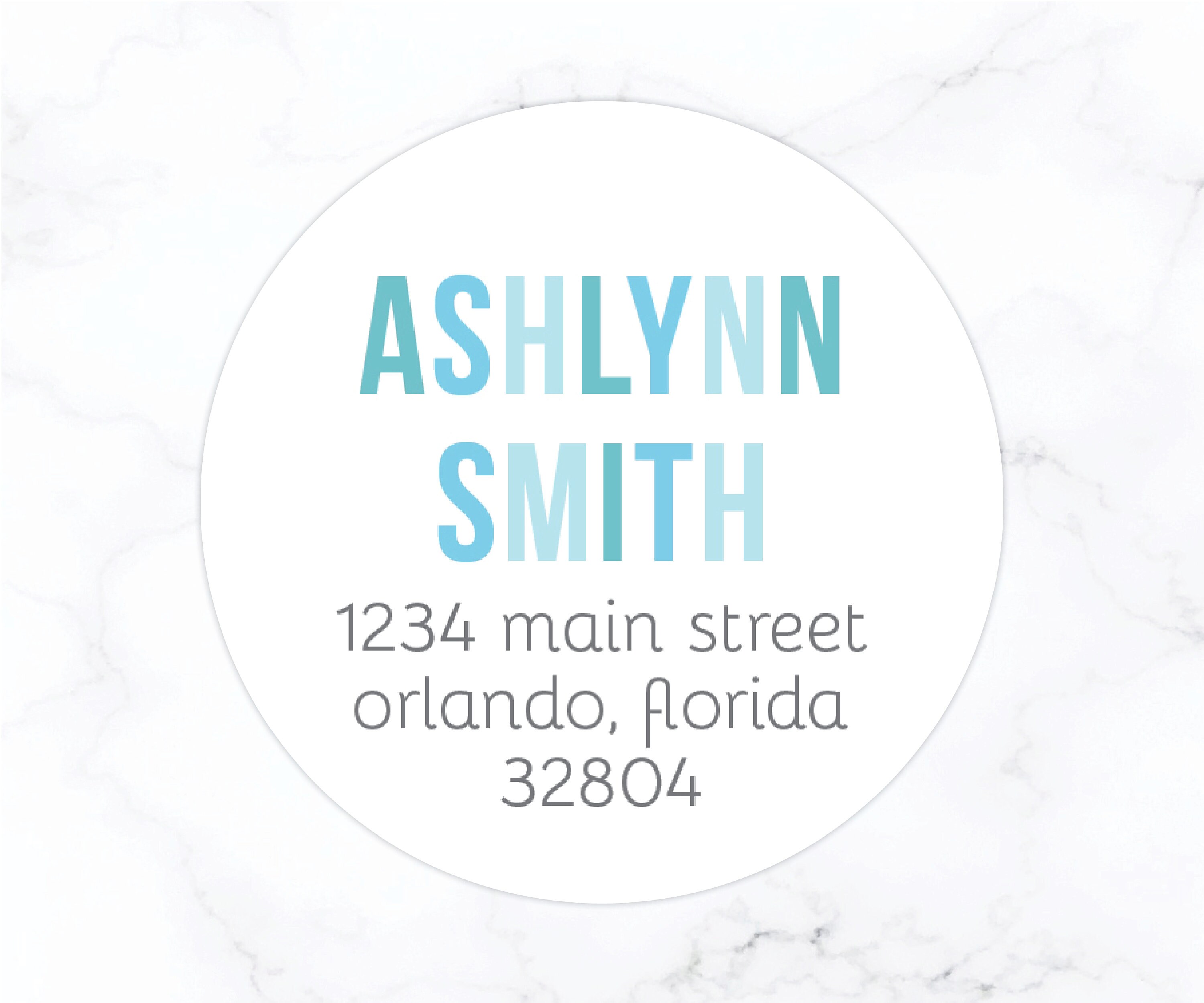Round Return Address Labels for Kids | 2 Inch Round Address Stickers | Stationery Set Stationary Set for Girls | Glossy Matte Matching Label