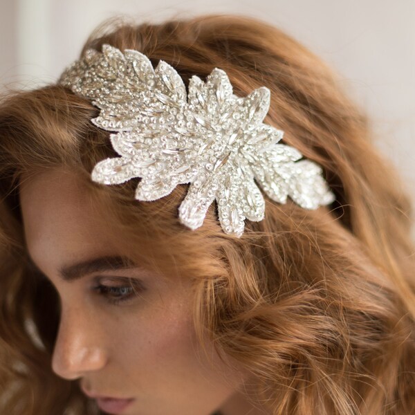 statement bridal headpiece
