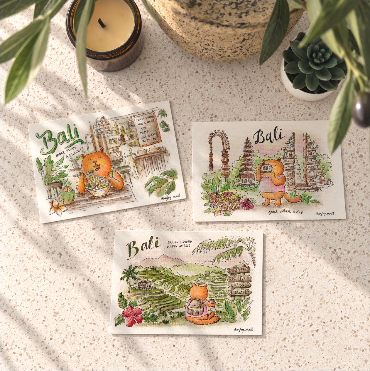 Bali postcard - Etsy 日本
