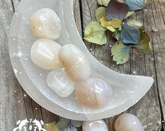 PINK CHALCEDONY Tumbled Gemstone, Nurturing, Compassion & Gentle Heart Healing