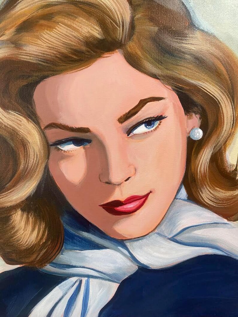 May include: A painting of a woman with blonde hair, wearing a blue scarf and a pearl earring. She is looking to the side with a slight smile.