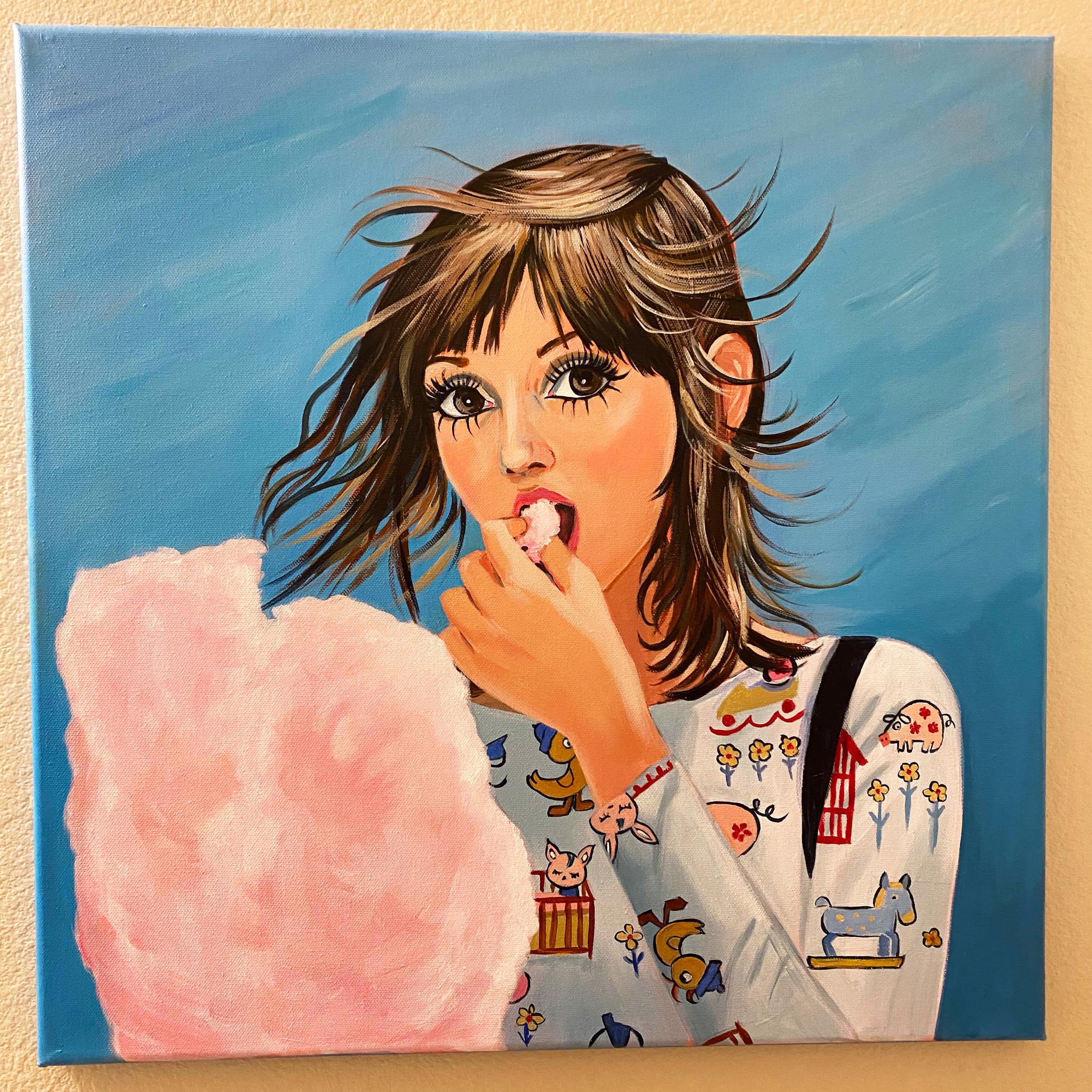 Shelley Duvall Pop Art Painting: Original Acrylic Canvas (20x20
