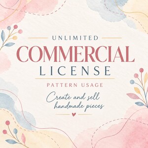 Commerciële licentie voor 3005 Designs-patronen | Verkoop handgemaakte artikelen en geef workshops