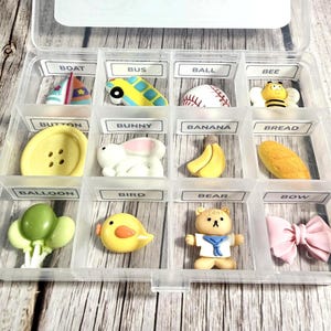 Sound Miniatures Initial B Set of 12, Speech Play Objects for Practice