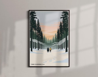 Kunstdruck zur TV-Serie „Die Sopranos“ | Pine Barrens | Tony-Soprano-Wandbild (A4-A0)