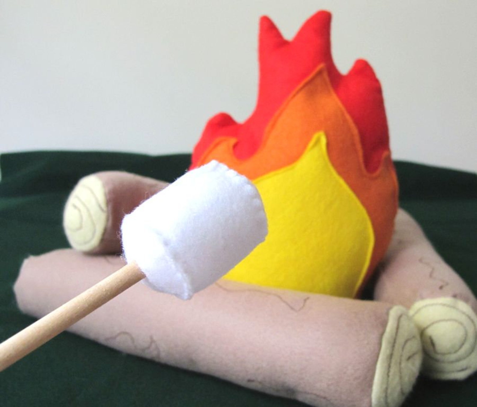 Felt Flame for Campfire Felt Fire Camp Fire Pretend Flame Etsy