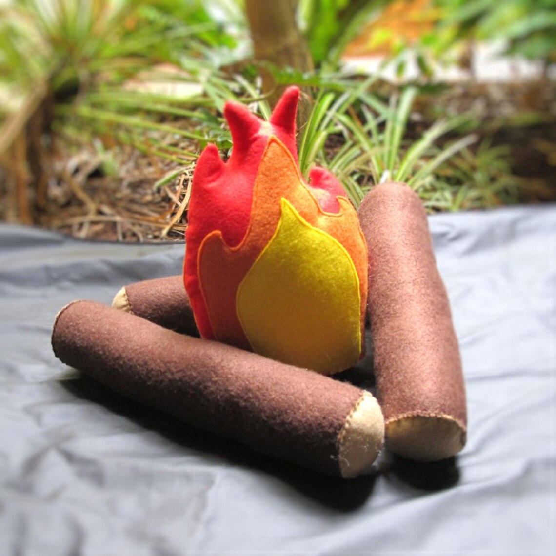 Felt Flame for Campfire Felt Fire Camp Fire Pretend Flame Etsy