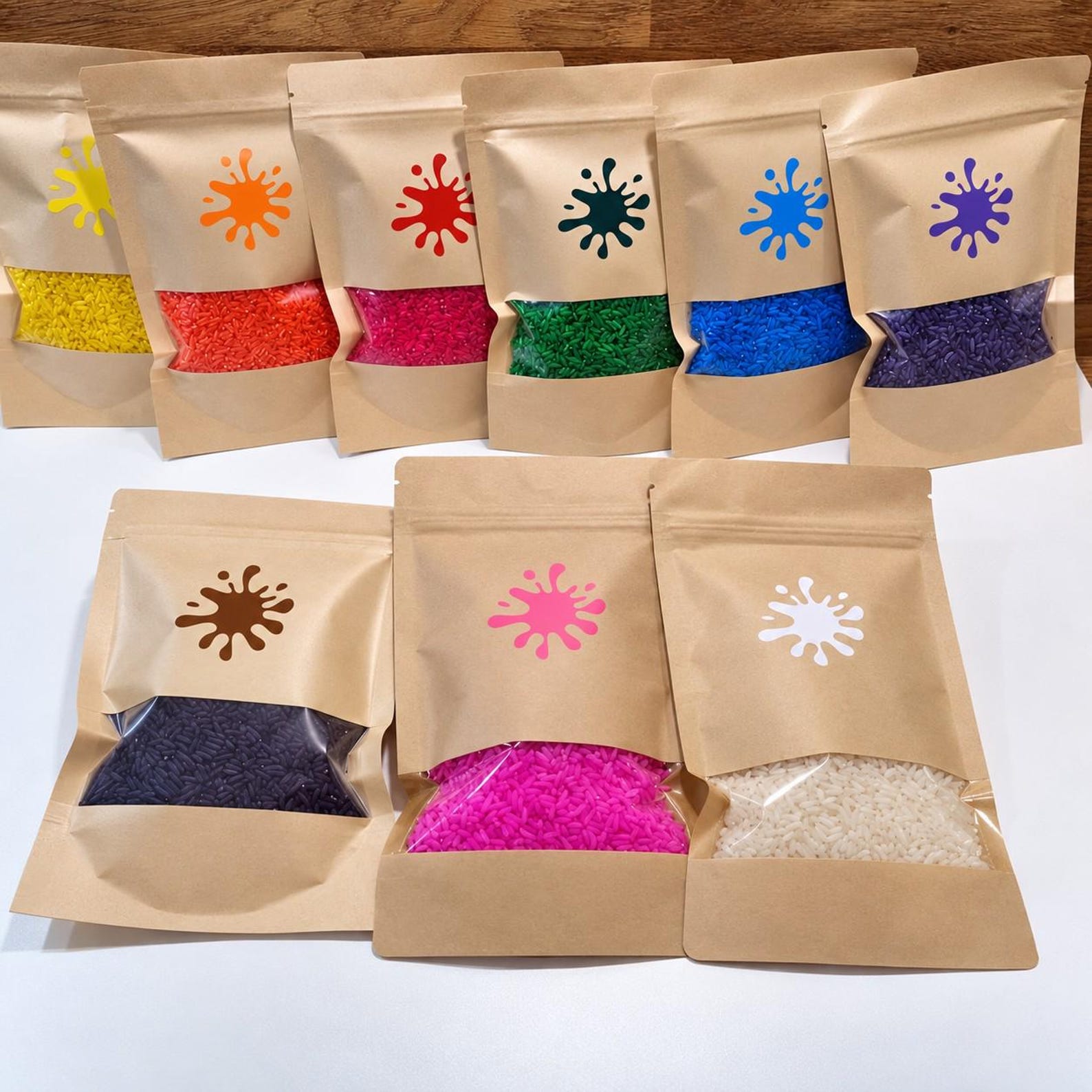 Colored Rice Sensory Bin Filler – 6 or 9 Colors for Sorting and ...