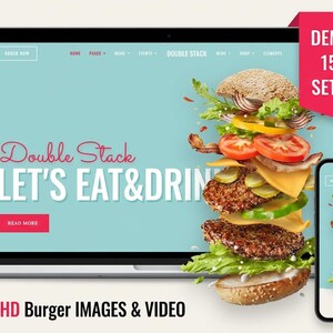 Modern Restaurant Website Template | Full Food Delivery & Fast Food Theme | Responsive HTML5 CSS3 Bootstrap Website for Restaurants, Cafes