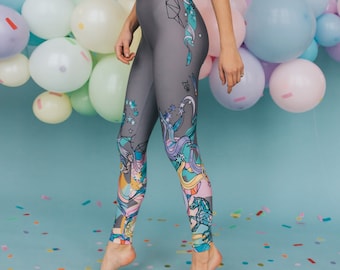 All over printed leggings for women Power of dreams