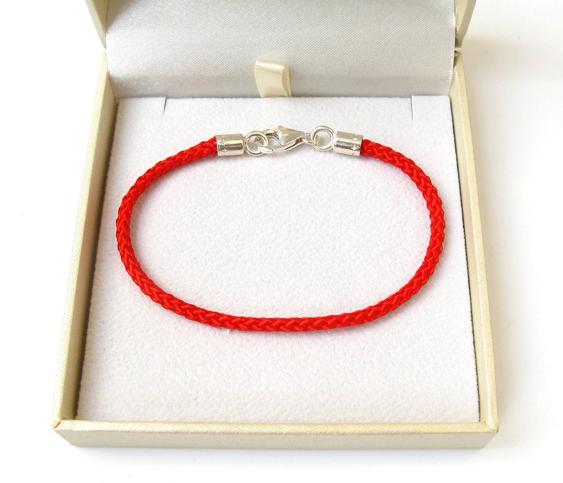 Traditional Authentic Kabbalah Red String Bracelet Silk Etsy