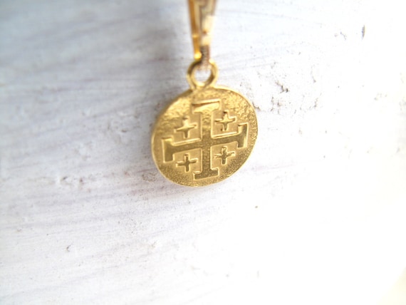 Jesus Christ 24K Gold Plated Charm 