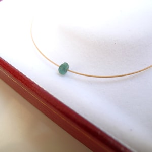 Gold filled Smaragd Perlen Armband natürlicher Edelstein echt