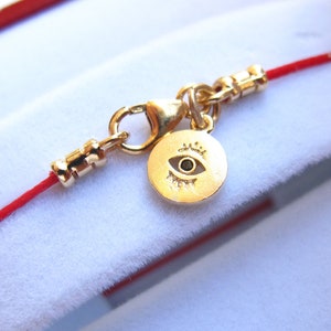 kabbalah red string gold filled evil eye bracelet rachel tomb original luck and protection