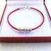 Kabbalah Red String Strength and Power Silver Tube Bracelet - Etsy